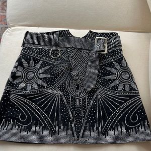 Embellished Crystal Skirt